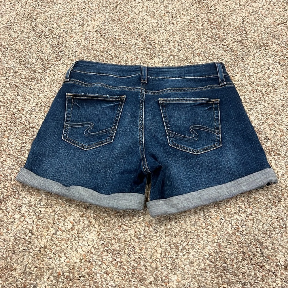 EUC! Silver Boyfriend Shorts. SZ 25 - Picture 8 of 8